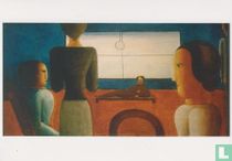 Innerraum mit fünf Figuren, 1928