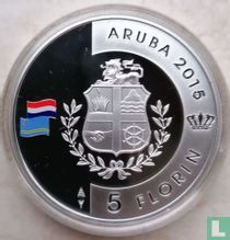 Aruba 5 florin 2015 (PROOF) "200 jaar Koninkrijk der Nederlanden"