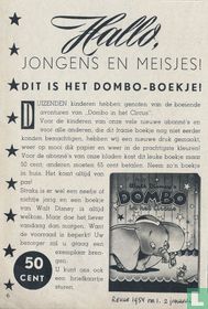 Hallo, jongens en meisjes! Dit is het Dombo-boekje!