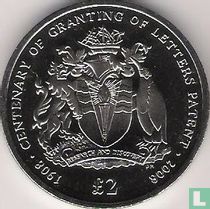 Britische Antarktis-Territorium 2 Pound 2008 "Centenary Granting of letters patent of British Antarctica"
