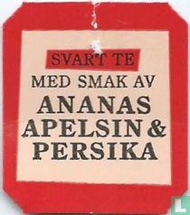 Coop - Svart Te med smak av Ananas Apelsin & Persika