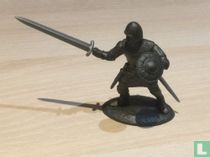 Chevalier avec épée et bouclier 