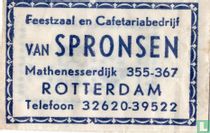 Feestzaal en Cafetariabedrijf Van Spronsen
