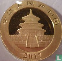 China 50 Yuan 2017 "Panda"