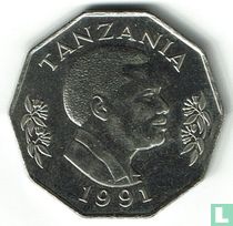 Tanzanie 5 shilingi 1991