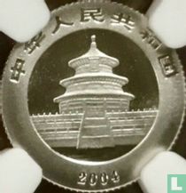 China 50 yuan 2004 (PROOF - platina) "Panda"