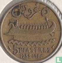 Liban 5 piastres 1933