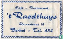 Café Restaurant 't Raedthuys