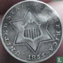 États-Unis 3 cents 1855