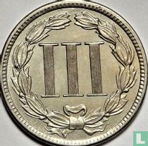 États-Unis 3 cents 1885
