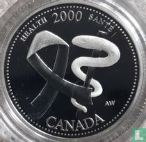 Canada 25 cents 2000 (PROOF) "Health"