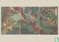 Kato Kiyomasa Tiger-hunting in Korea, 1864