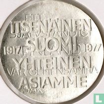 Finland 10 markkaa 1977 (type 1) "60th anniversary of Independence"