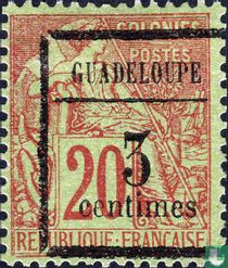 Type Dubois, surcharged