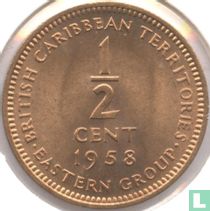 Territoires britanniques des Caraïbes ½ cent 1958