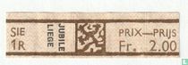 Sie 1R Jubile Liege - Prix-Prijs Fr. 2.00
