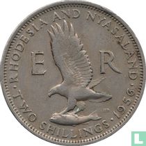 Rhodesia and Nyasaland 2 shillings 1956