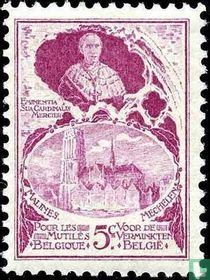 Cardinal Mercier and view of Mechelen