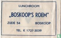 Lunchroom "Boskoop's Roem" 