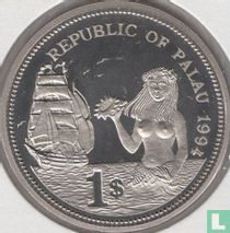 Palau 1 Dollar 1994 (PP) "Marine Life Protection"