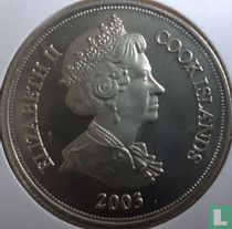 Cook-Inseln 1 Dollar 2003 "First anniversary of the euro - 5 euro banknote"