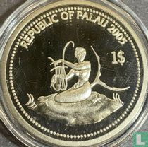 Palau 1 Dollar 2005 (PP) "Marine Life Protection - Emperor angelfish"