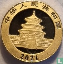 China 10 Yuan 2021 (Gold) "Panda"