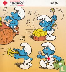 Belgische Rode Kruis - Trompetsmurf en trommelsmurf