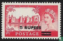 Reine Elizabeth II avec surcharge