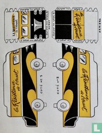Reclame bus [Bommel en Tom Poes bouwplaat]