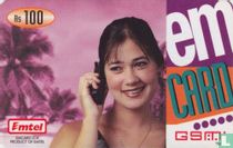 Woman at phone