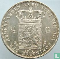Netherlands ½ gulden 1860