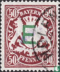 Staatswappen mit Aufdruck "E"