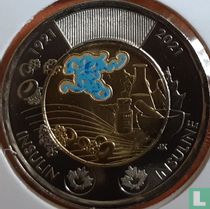 Kanada 2 Dollar 2021 (gefärbt) "100th anniversary Discovery of insulin"