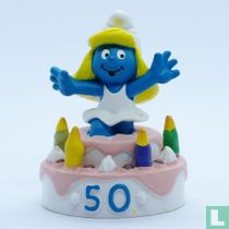 Smurfette on cake