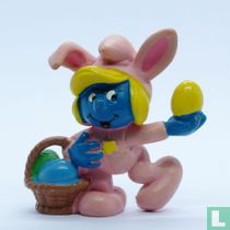 Schtroumpfette comme Easter Bunny 