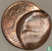 Belgium 5 cent 1999 (misstrike)