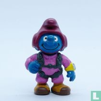 Schtroumpfe parachutiste 