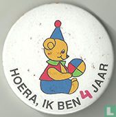 Hoera, ik ben 4 jaar [rood]