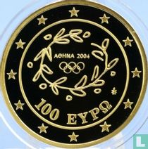 Griekenland 100 euro 2004 (PROOF) "Summer Olympics in Athens - Olympic flame - Opening ceremony"