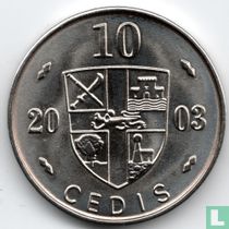 Ghana 10 Cedi 2003