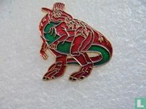 Dino (fluor  rood/groen)
