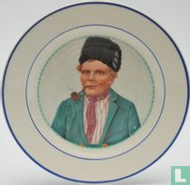 Klederdrachtbord -1920 - Volendam - Société Céramique Maestricht" - Henri Verstijnen