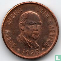 Afrique du Sud ½ cent 1982 (BE) "The end of Balthazar Johannes Vorster's presidency"