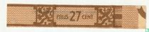 Prijs 27 cent - (Achterop: Agio Sigarenfabriek N.V. Duizel)