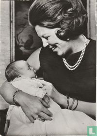 H.K.H. Prinses Beatrix met haar jongste zoon Z.K.H. Prins Constantijn