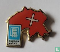 EM Europa Möbel met vlag Zwitserland 