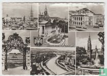 Österreich Wien Gruss Aus Wien Parlament Oper Rathaus Stefansdom Belvedere 1963 Postkarte Ansichtskarte Postcard
