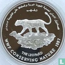 Oman 1 rial 1997 (BE) "35th anniversary of the World Wildlife Fund - Leopard"