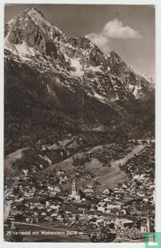 Mittenwald mit Wetterstein Bayern Ansichtskarten Bavaria 1959 Postcard
